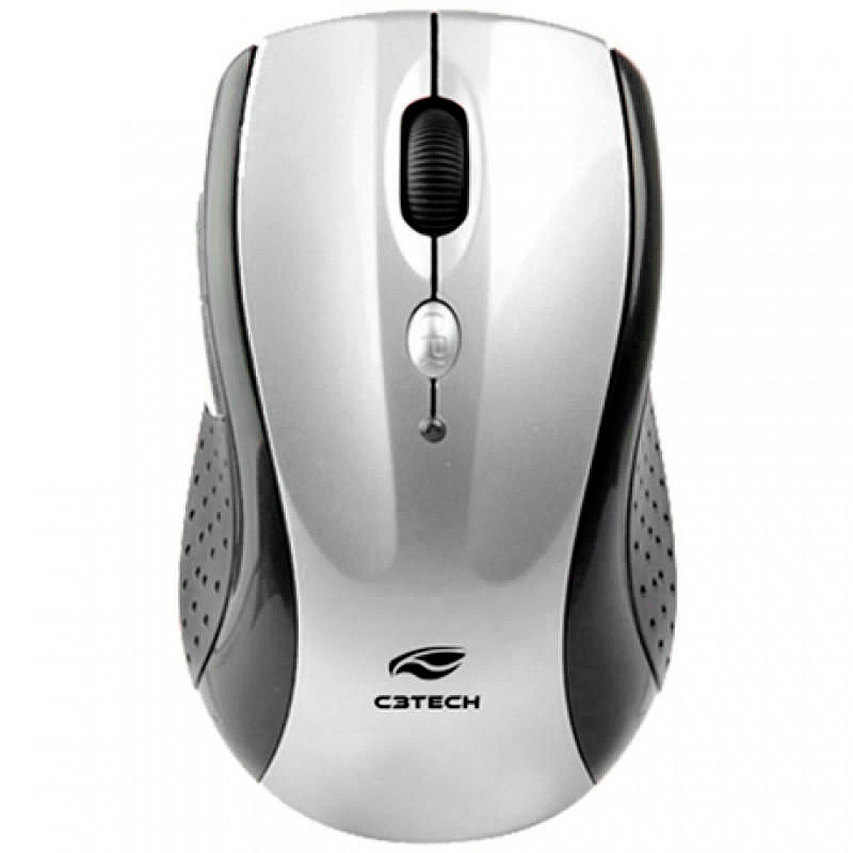 Mouse sem Fio C3Tech M-W012SI V2 - 2.4GHz - 1600dpi - 6 botões - Preto e Prata