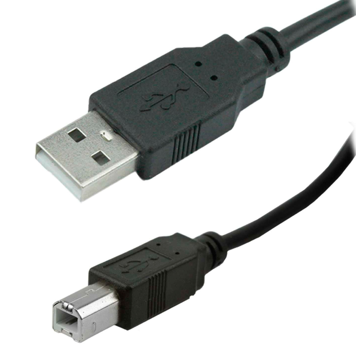 Cabo USB para Impressora - AM/BM - Versão 2.0 High Speed - 1,80 metros - Fortrek SBI101