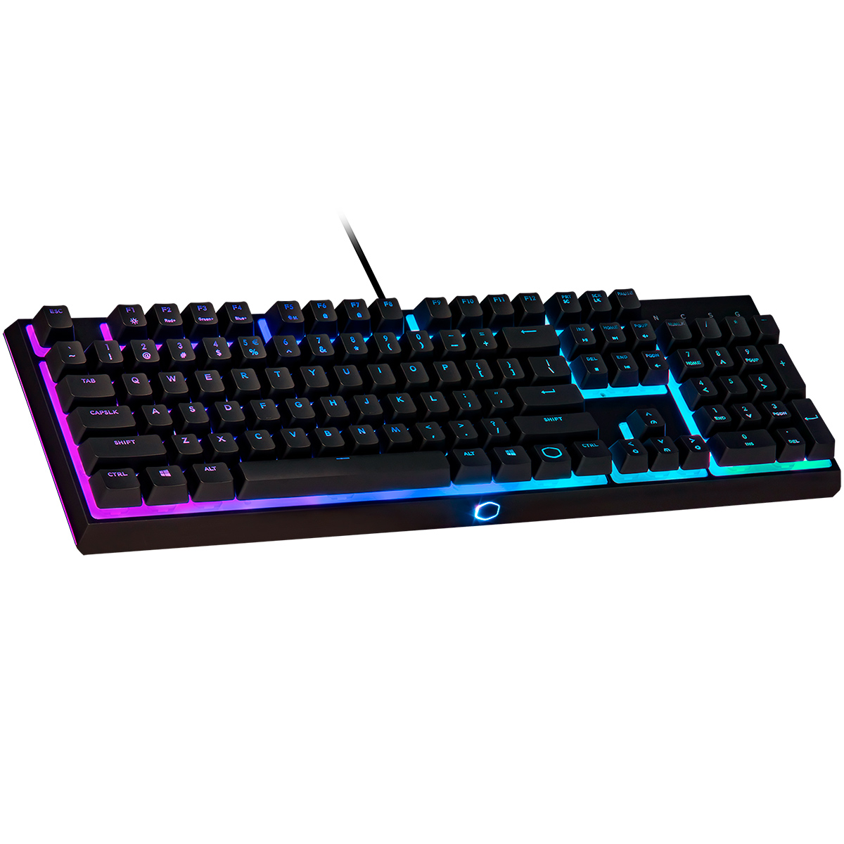 Teclado Gamer Cooler Master MK110 - Iluminação RGB - Semi Mecânico - Teclas Anti-Ghosting - MK-110-KKMF1-BR