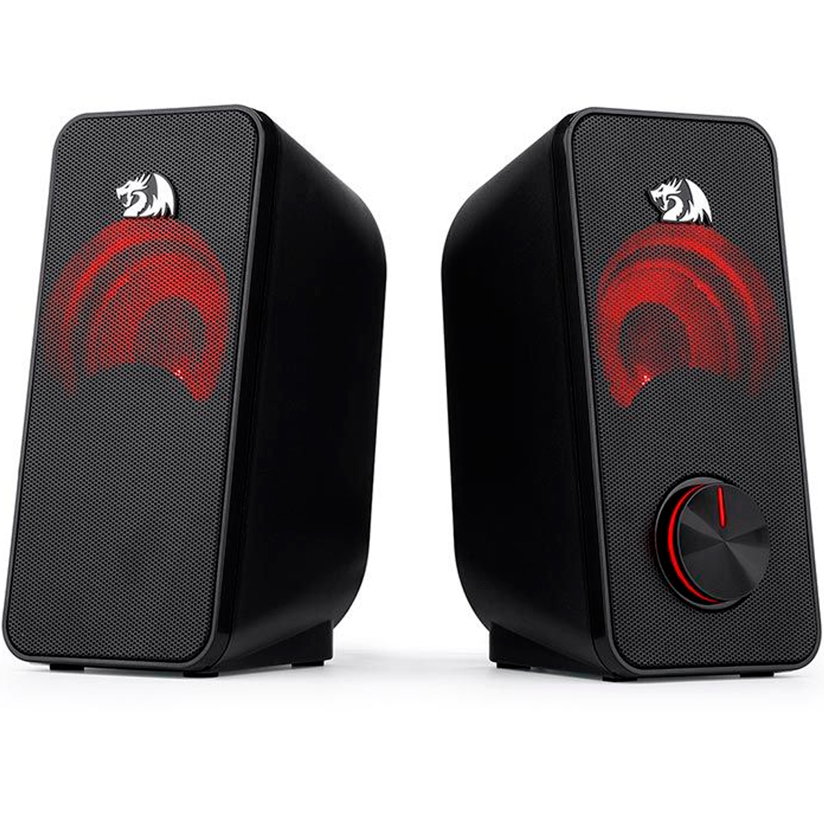 Caixa de Som 2.0 Redragon Stentor - 5W RMS - LED Vermelho - GS500