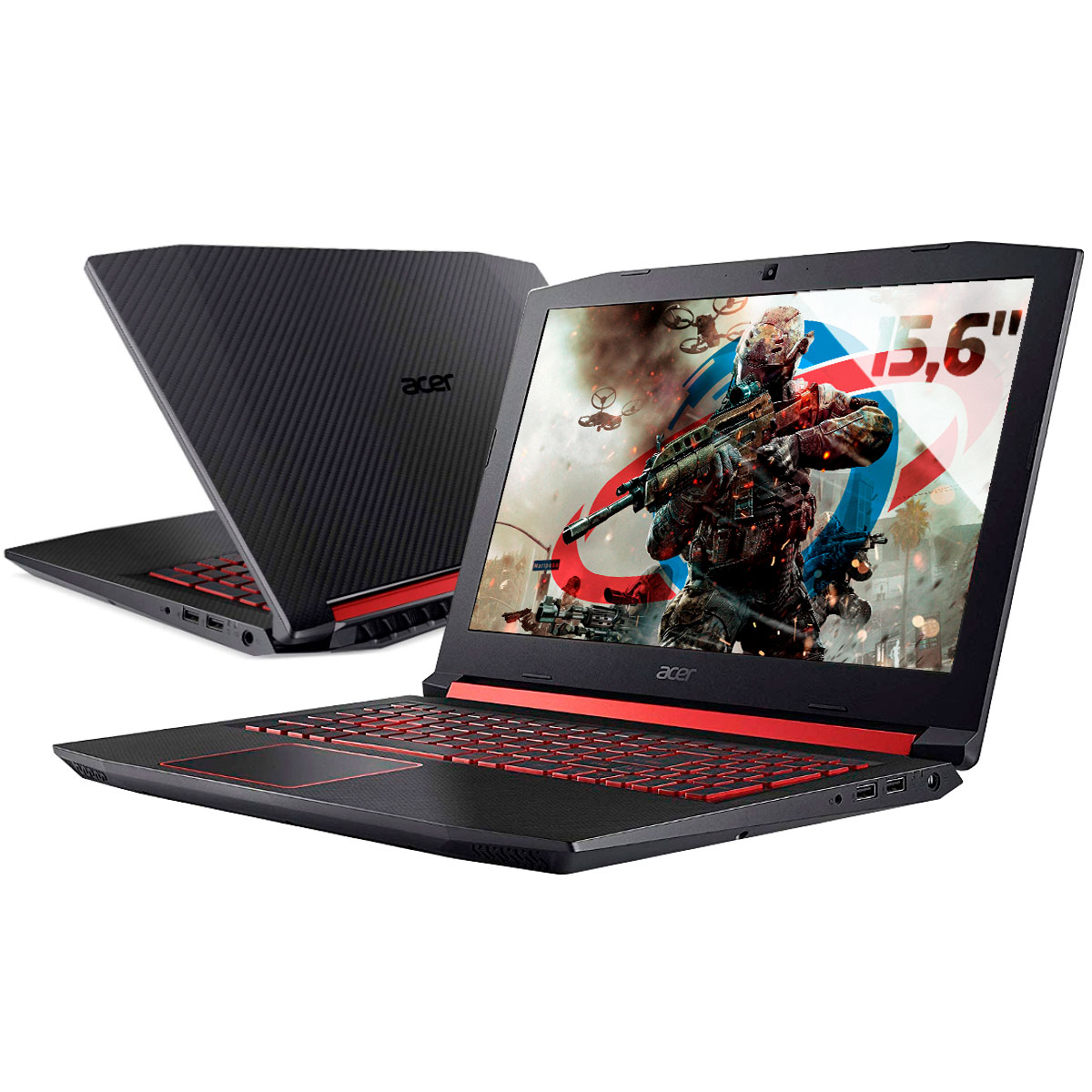 Notebook Acer Aspire Nitro 5 AN515-43-R4C3 Gamer - AMD Ryzen 7, 16GB, SSD 240GB + HD 1TB, GeForce GTX 1650 4GB, Tela 15.6