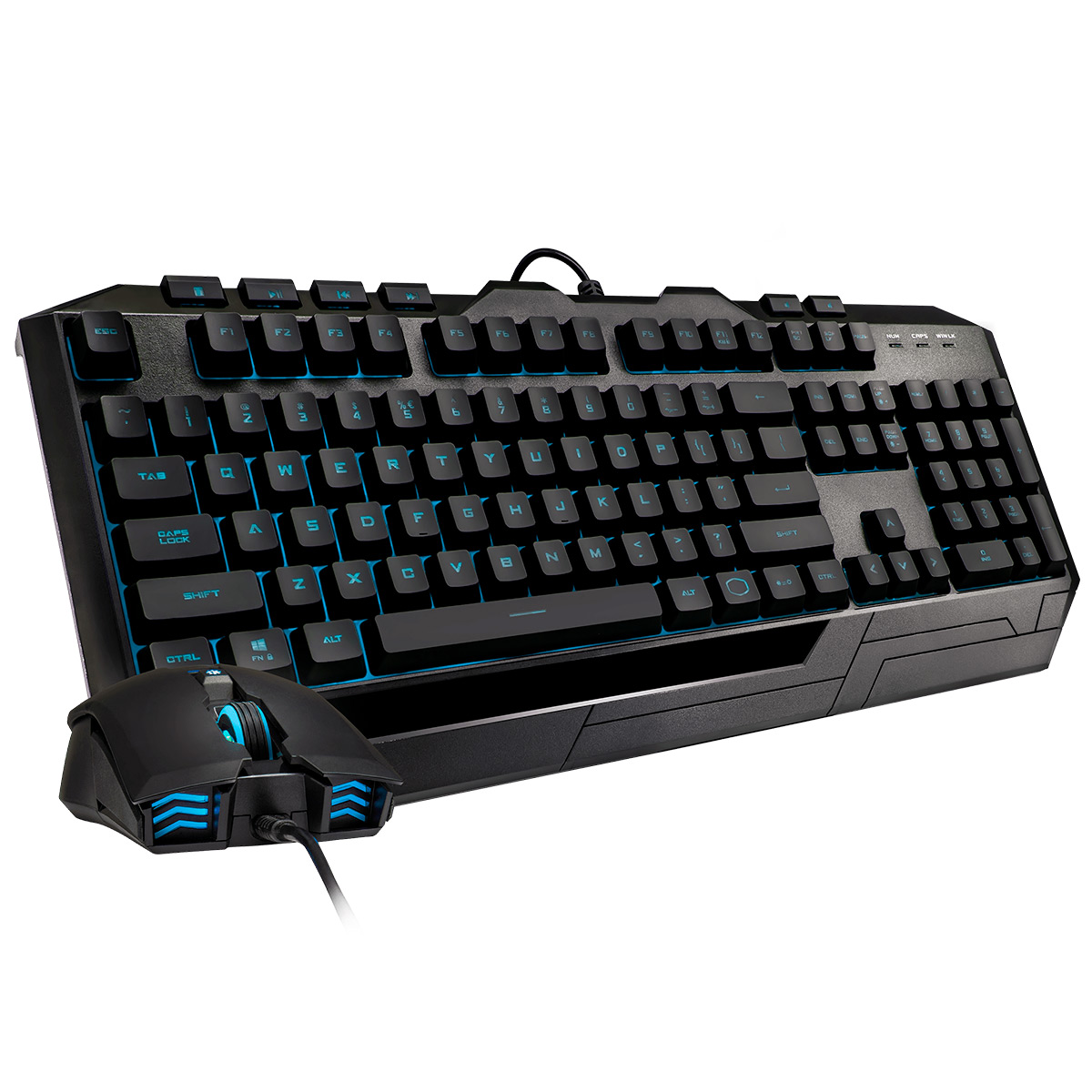 Kit Teclado e Mouse Gamer Cooler Master Devastator III Plus - LED 7 Cores - 2400dpi - ABNT2 - SGB-3001-KKMF1-BR