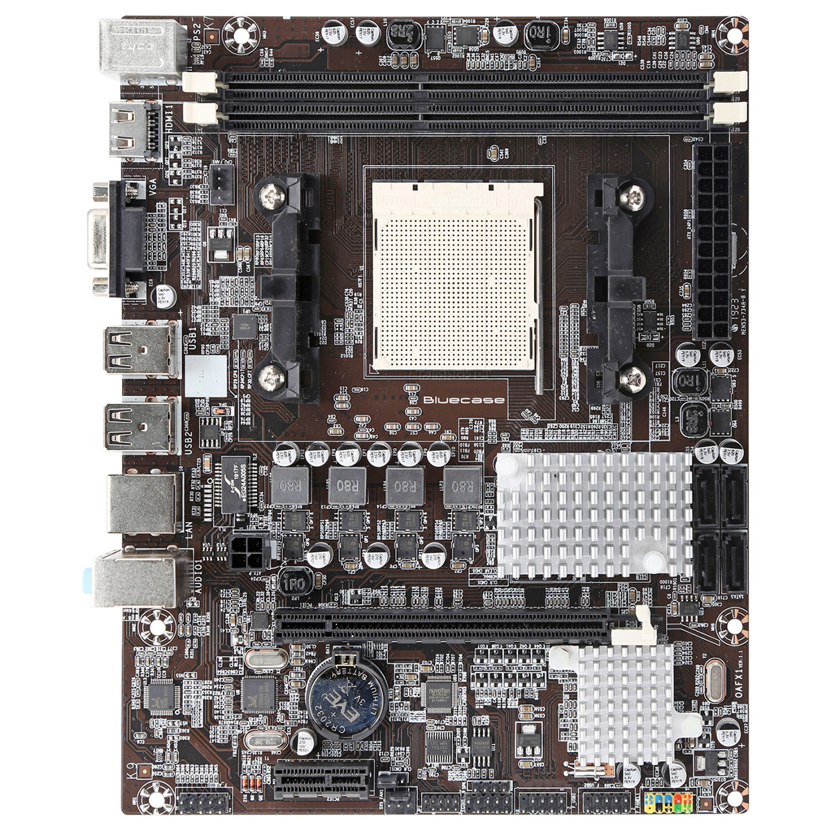 Placa Mãe Bluecase BMB78-D1 (AM3+ - DDR3 1600) Chipset AMD 760G - Micro ATX