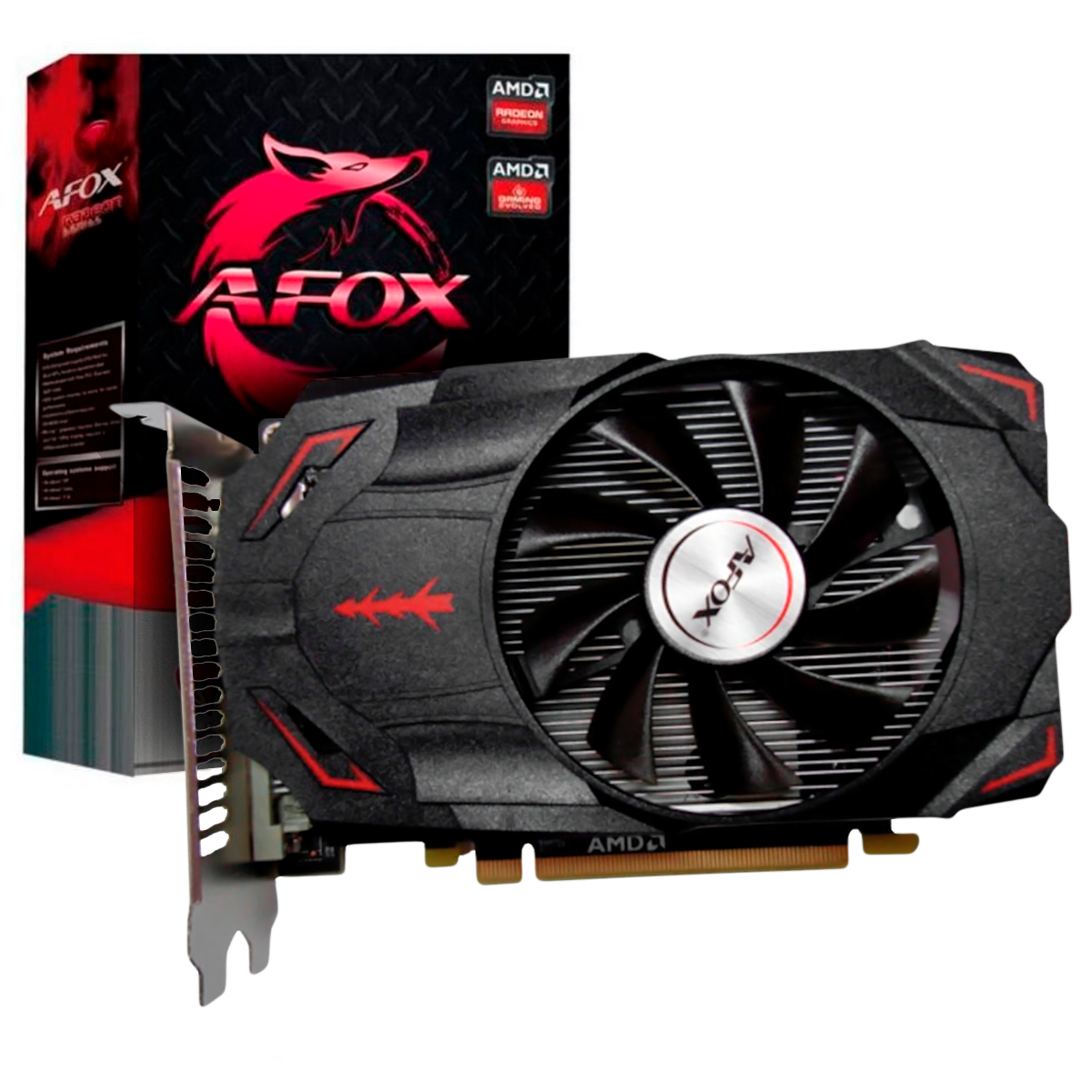 Placa de Vídeo AMD Radeon RX 550 4GB GDDR5 128bits - AFOX AFRX550-4096D5H3