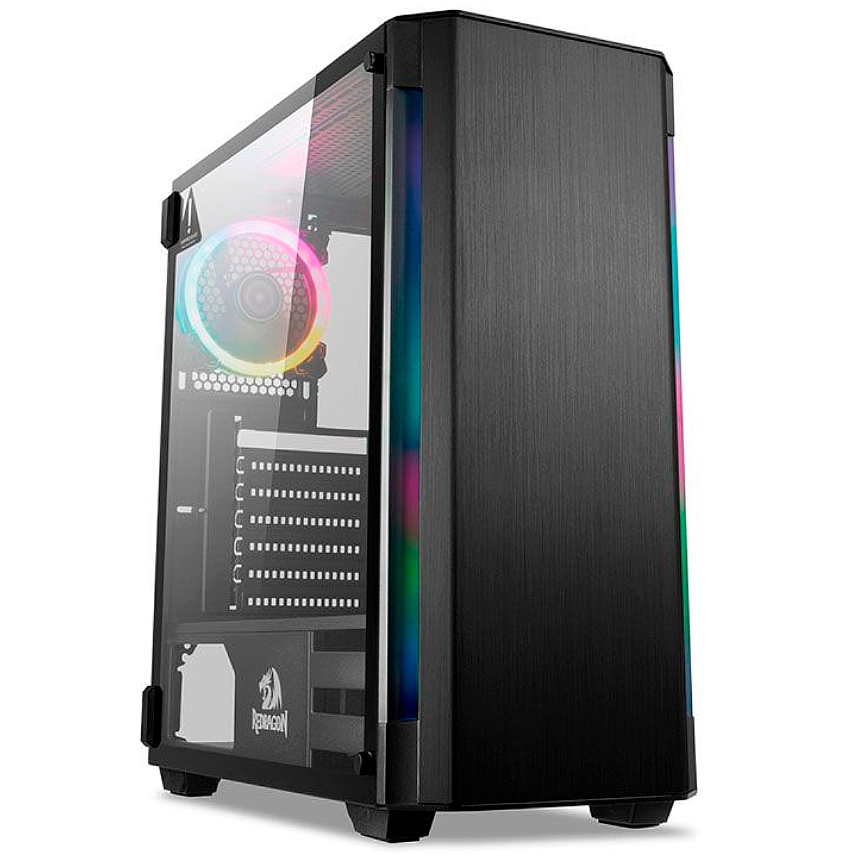 Gabinete Gamer Redragon Nosecone - Janela Lateral em Vidro Temperado - Mid Tower - GC-909