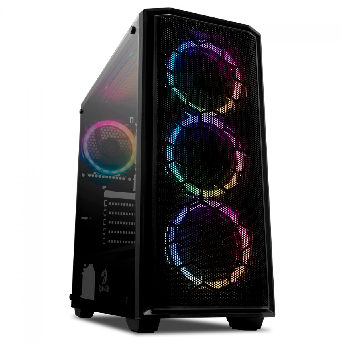 Gabinete Gamer Redragon Ramhorn - Janela Lateral em Vidro Temperado - Mid Tower - GC-908