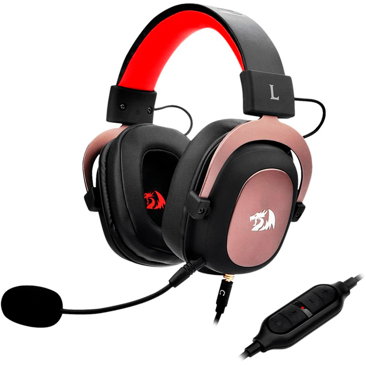 Headset Gamer Redragon Zeus H510 - com Controle de Volume e Microfone removível - Conector P2 removível - Compatível com PC / PS4 / PS3 / Xbox One / Switch