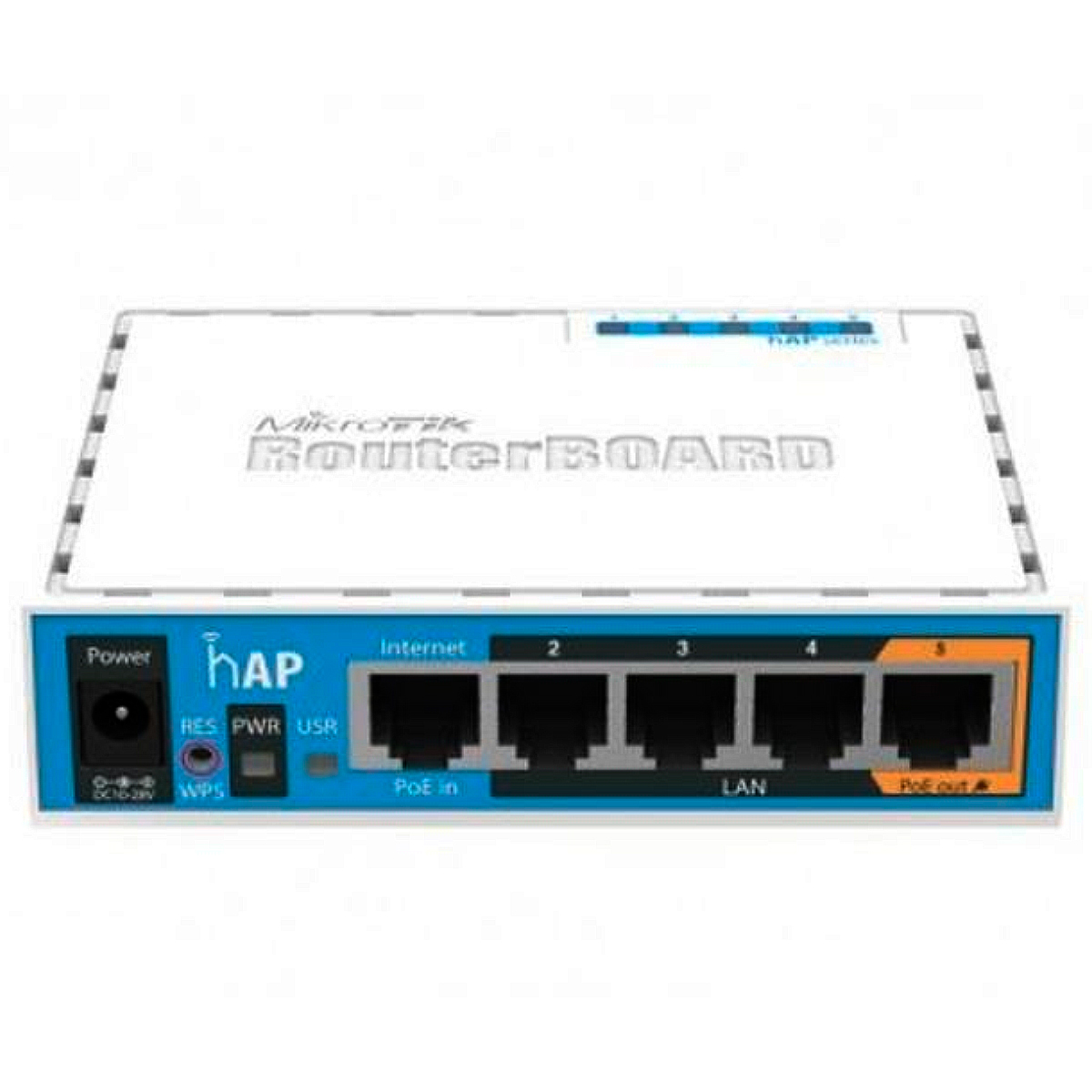 Roteador Wi-Fi Mikrotik hAP AC Lite - PoE - 5 portas 100Mbps - Porta USB para 4G - RouterOS - RB952UI-5AC2ND
