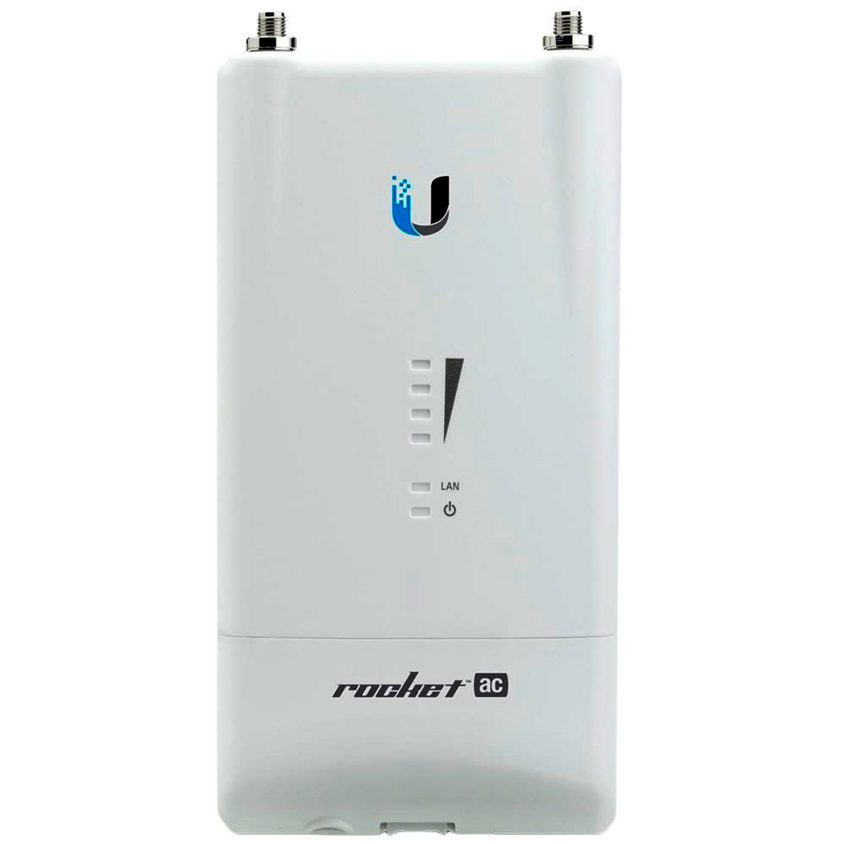 BaseStation Ubiquiti Rocket 5AC Lite airMAX - 5 GHz - 1 porta PoE Gigabit - Throughput TCP efetivo de até 500Mbps - R5AC-LITE