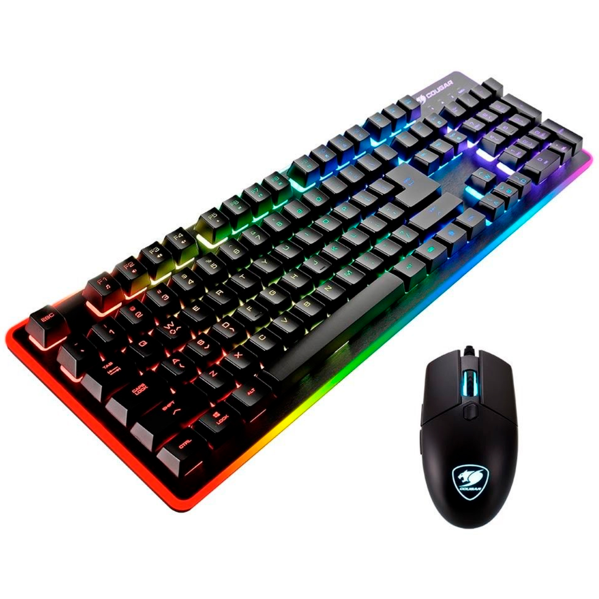 Kit Teclado e Mouse Gamer Cougar DeathFire EX - ABNT2 - 2000DPI - com LED - CGR-WXNMB-DF2