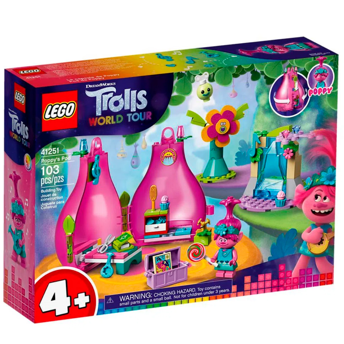 LEGO Trolls - World Tour - O Pod de Poppy - 41251