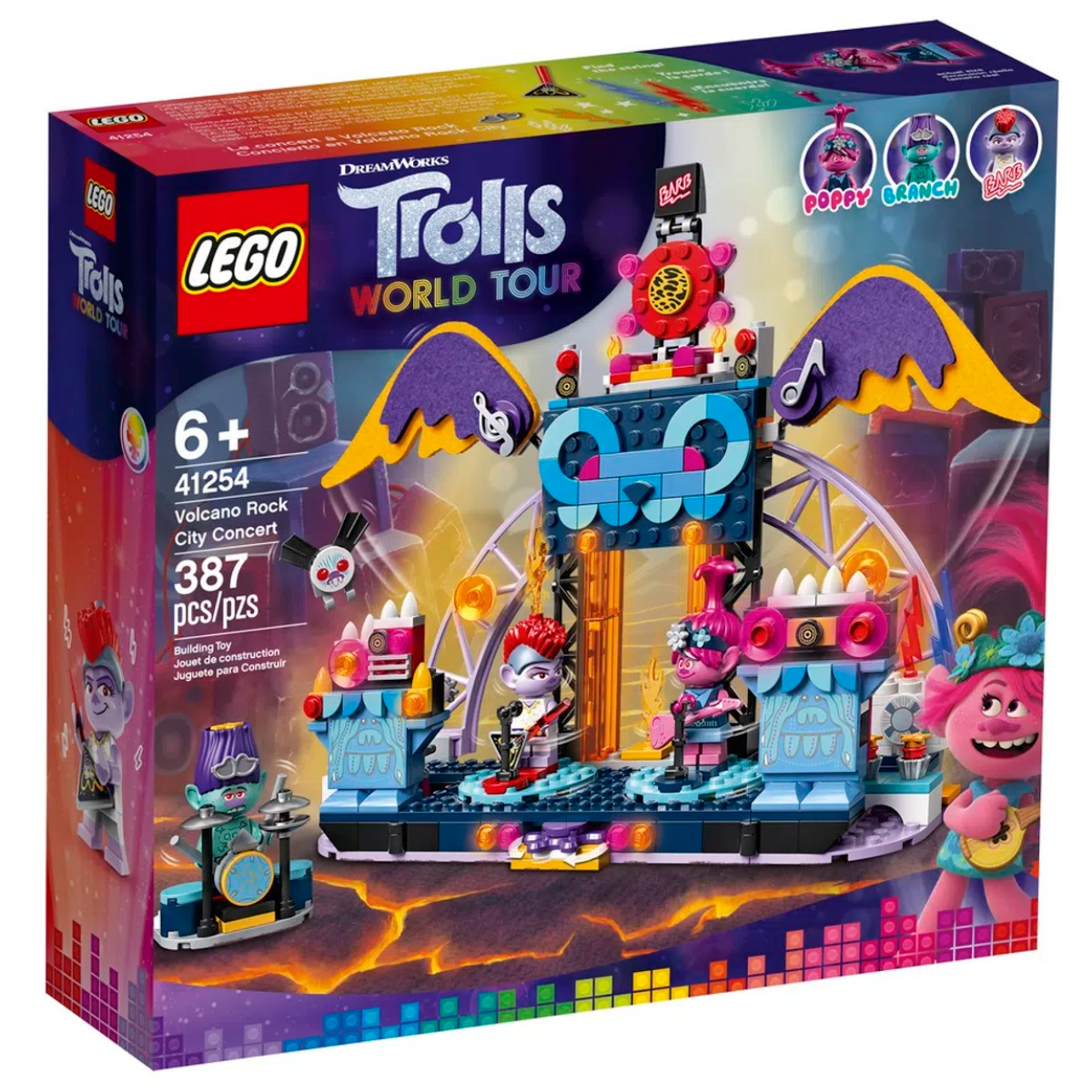 LEGO Trolls - World Tour - Concerto Vulcão Rock City - 41254