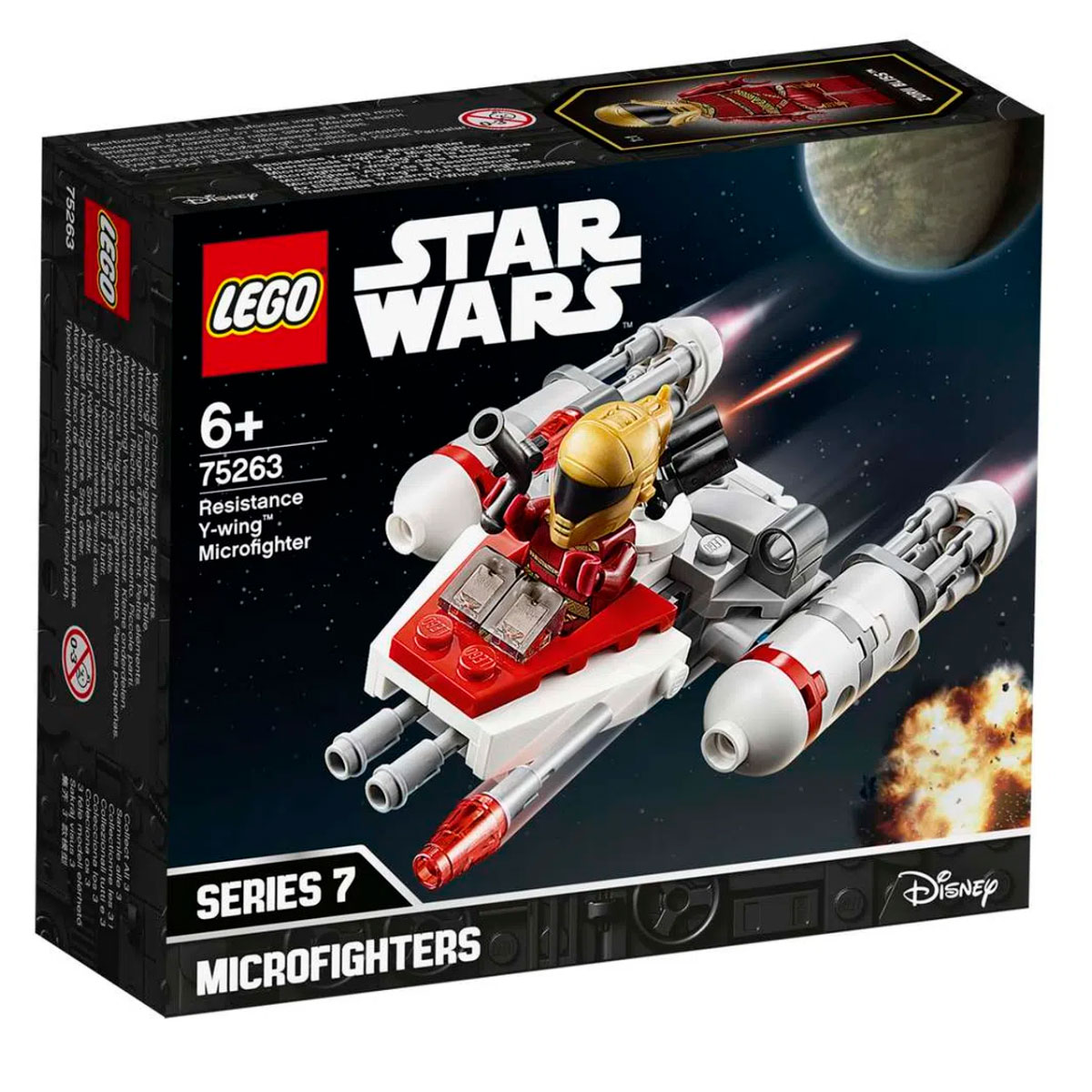 LEGO Star Wars - Disney - Microfigher Y-Wing da Resistência - 75263
