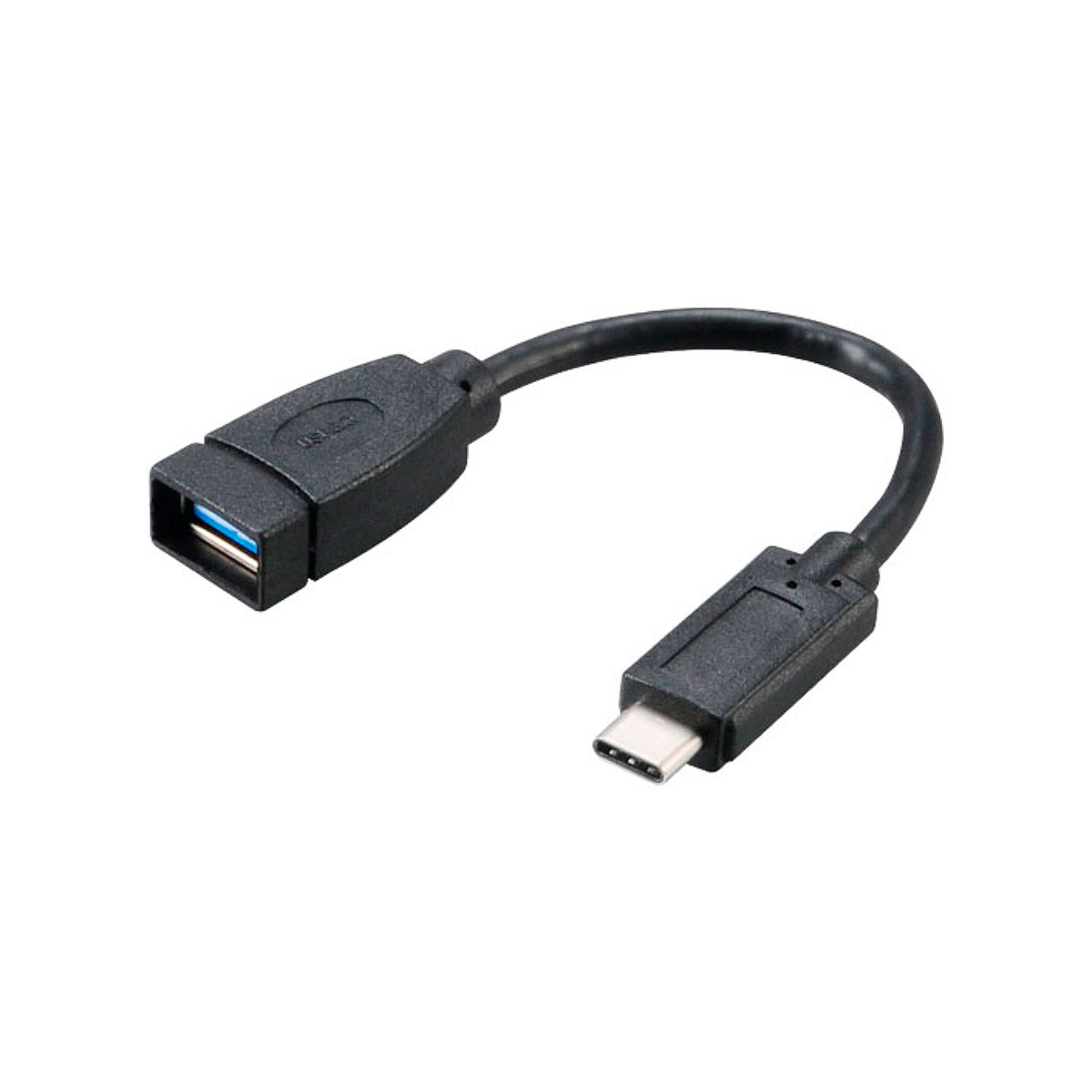 Cabo Adaptador Conversor USB-C para USB 3.0 Fêmea - 15 cm - Akasa AK-CBUB30-15BK