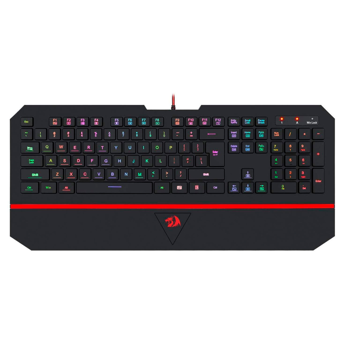 Teclado Gamer Redragon KARURA 2 - Iluminação RGB - K502RGB - ABNT2