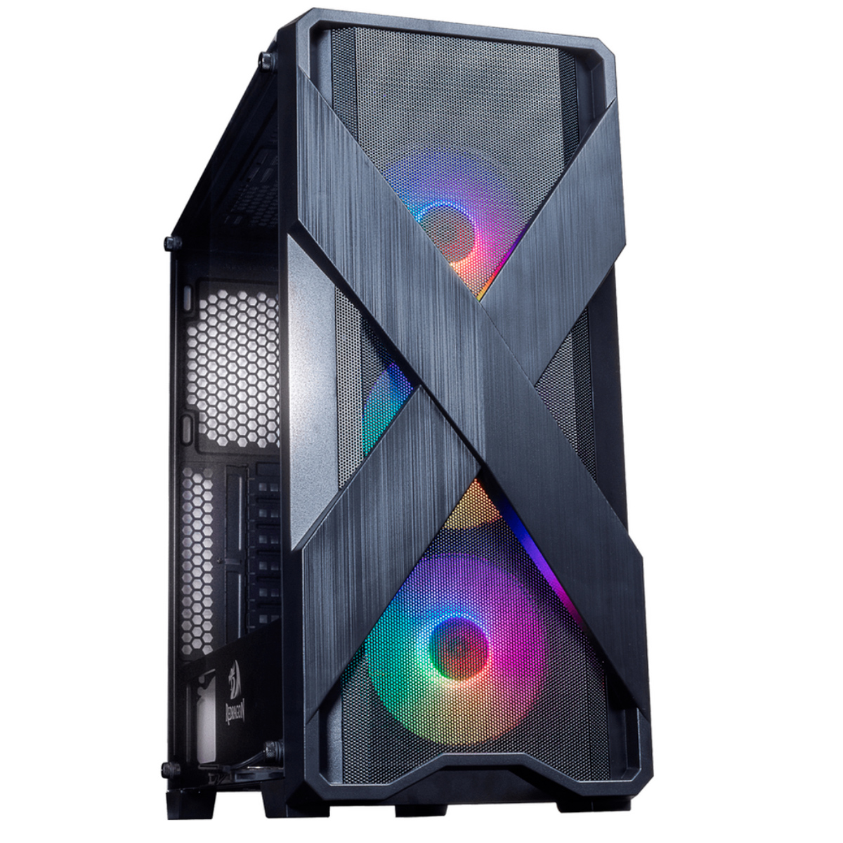 Gabinete Gamer Redragon Brawn Black - Janela Lateral em Vidro Temperado - Mid Tower - GC-500