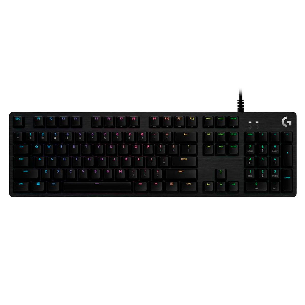 Teclado Mecânico Logitech G512 SE - Iluminação RGB - Switch Clicky Azul