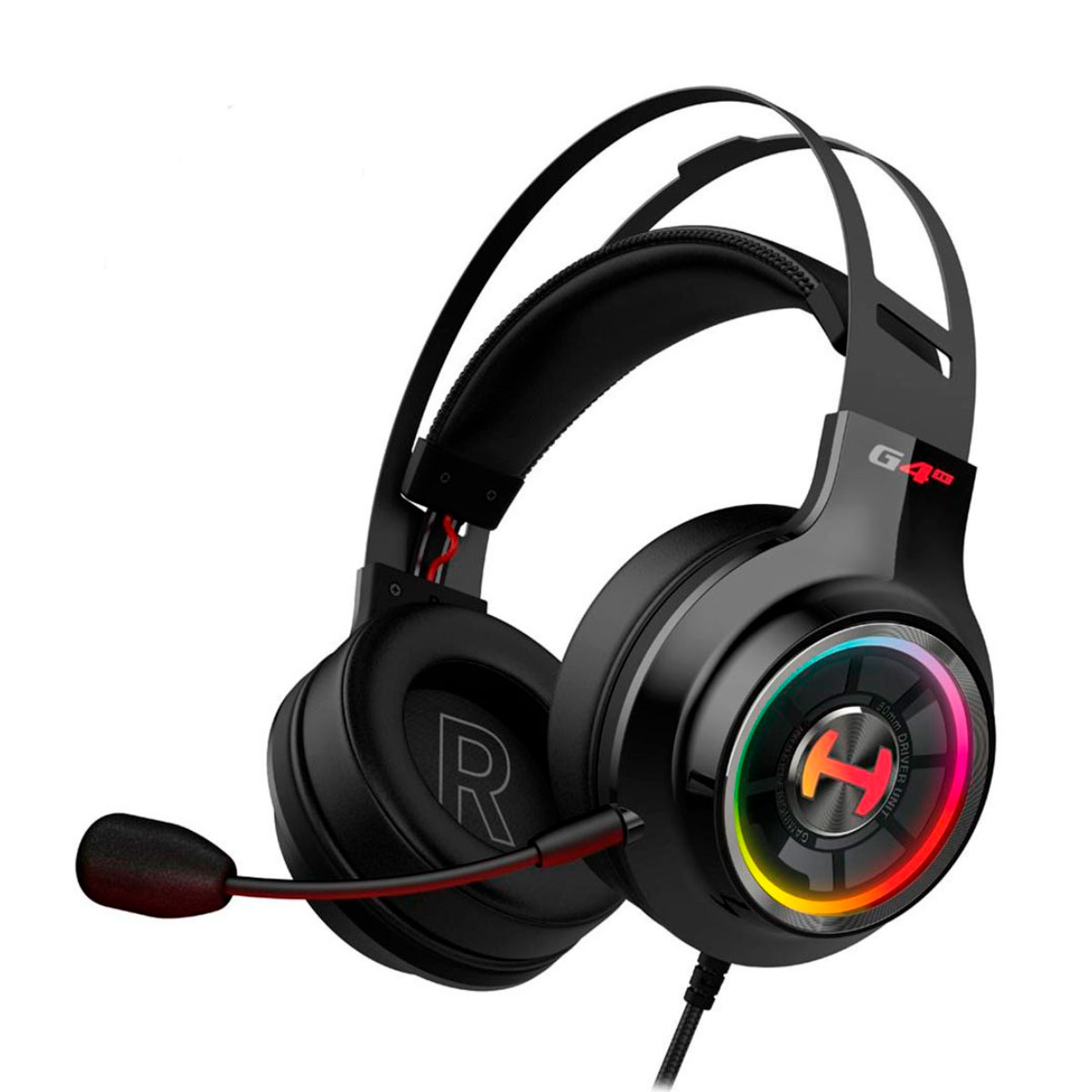 Headset Gamer Edifier G4 TE Hecate - Surround 7.1 - Drivers 50mm - Microfone Destacável - RGB - USB - Preto