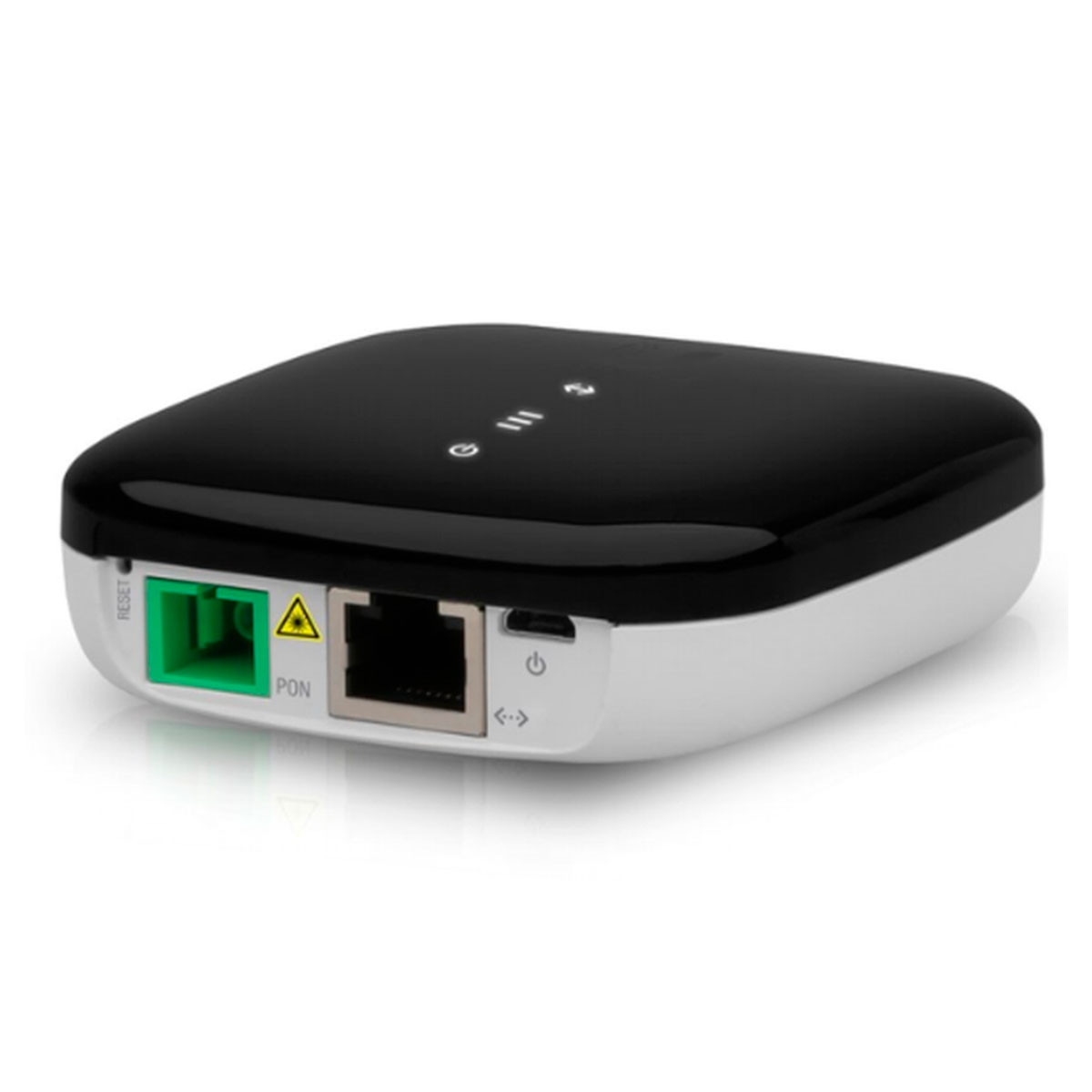 Terminal GPON Ubiquiti UFiber UF-LOCO - Gigabit - Alimentação PoE ou Micro-USB - Converte sinal GPON para Ethernet RJ45