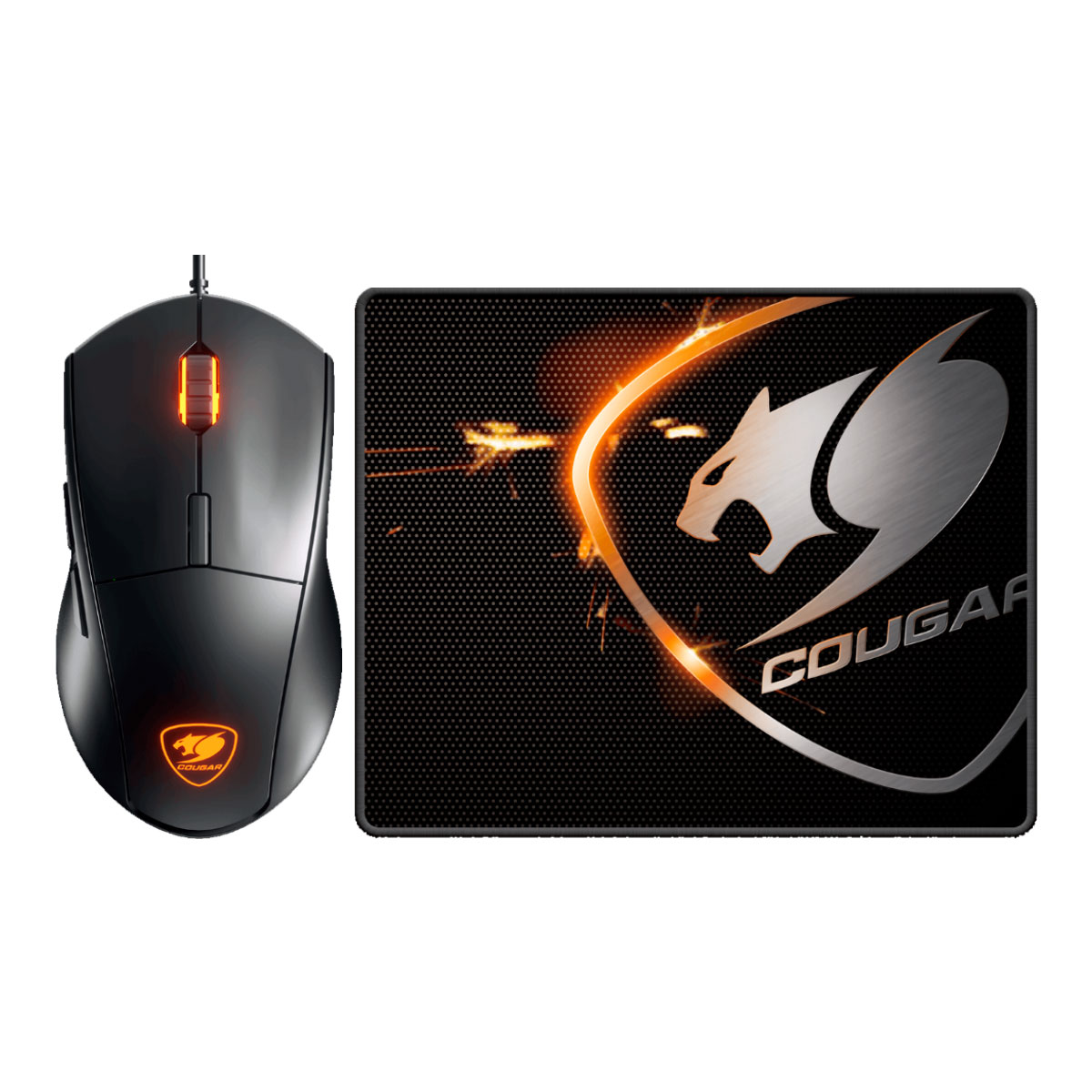Kit Mouse e Mousepad Cougar Minos-XC - 4000dpi - Perfil LED - CGR-MINOS XC