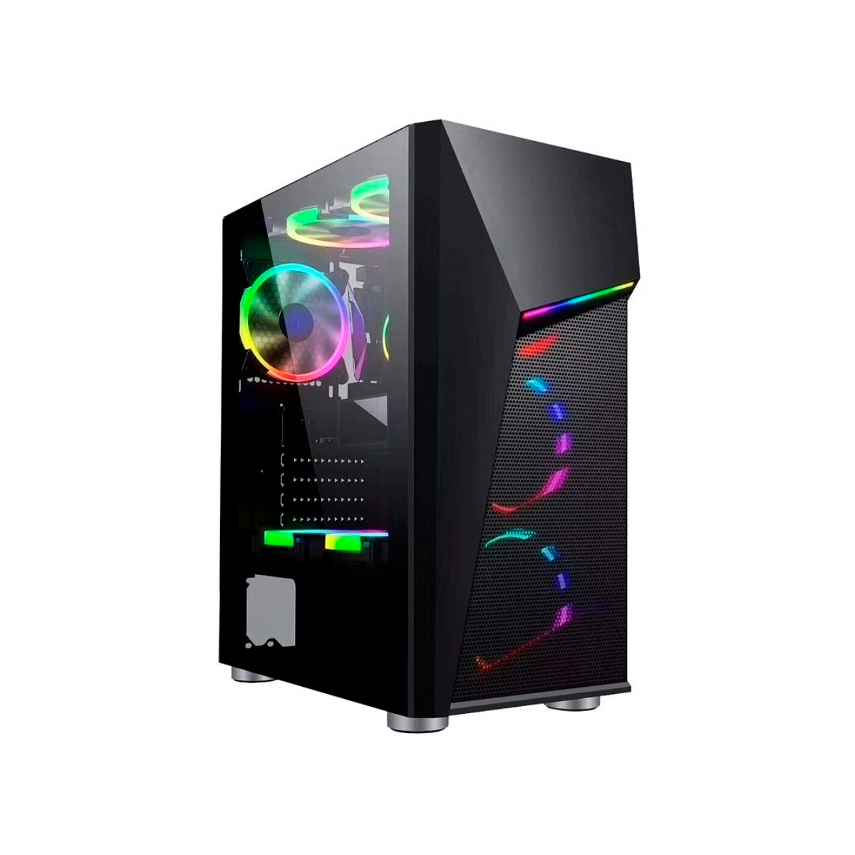 Gabinete Gamer Bluecase BG-020 - USB 3.0 - LED RGB - Janela lateral em Vidro Temperado