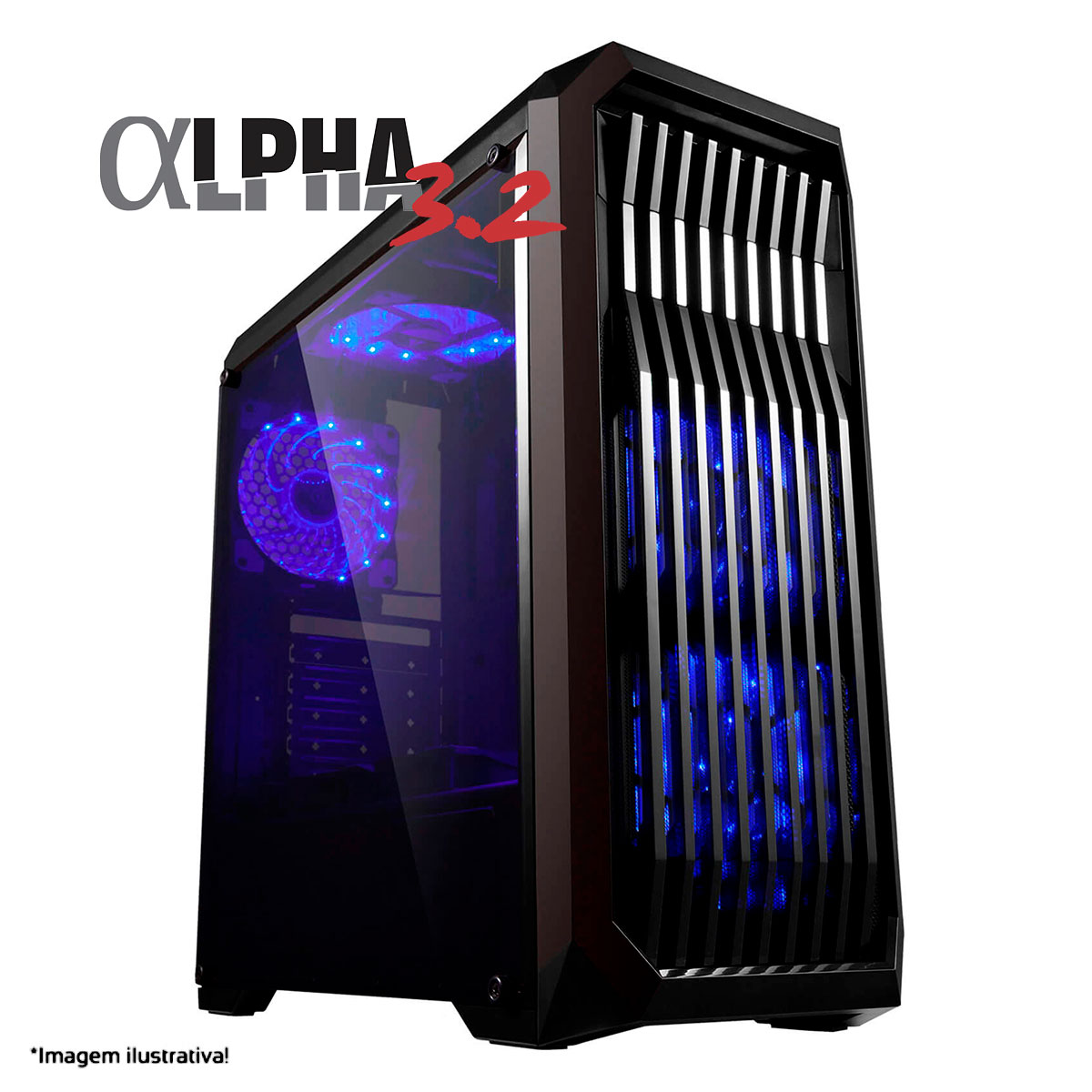 PC Gamer Bits Alpha 3.2 Powered by ASUS - Intel® i5 9400F, 8GB, HD 500GB, Geforce GTX 1650 4GB