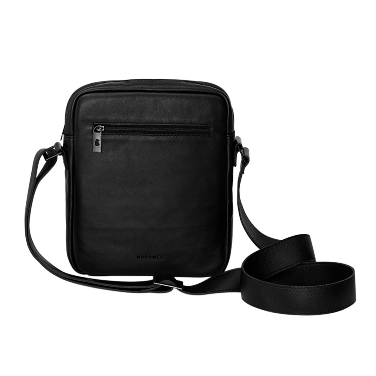 Bolsa de couro legítimo Nordweg Nômade para Tablet / iPad - Compacta - Preto - NW091A-IP