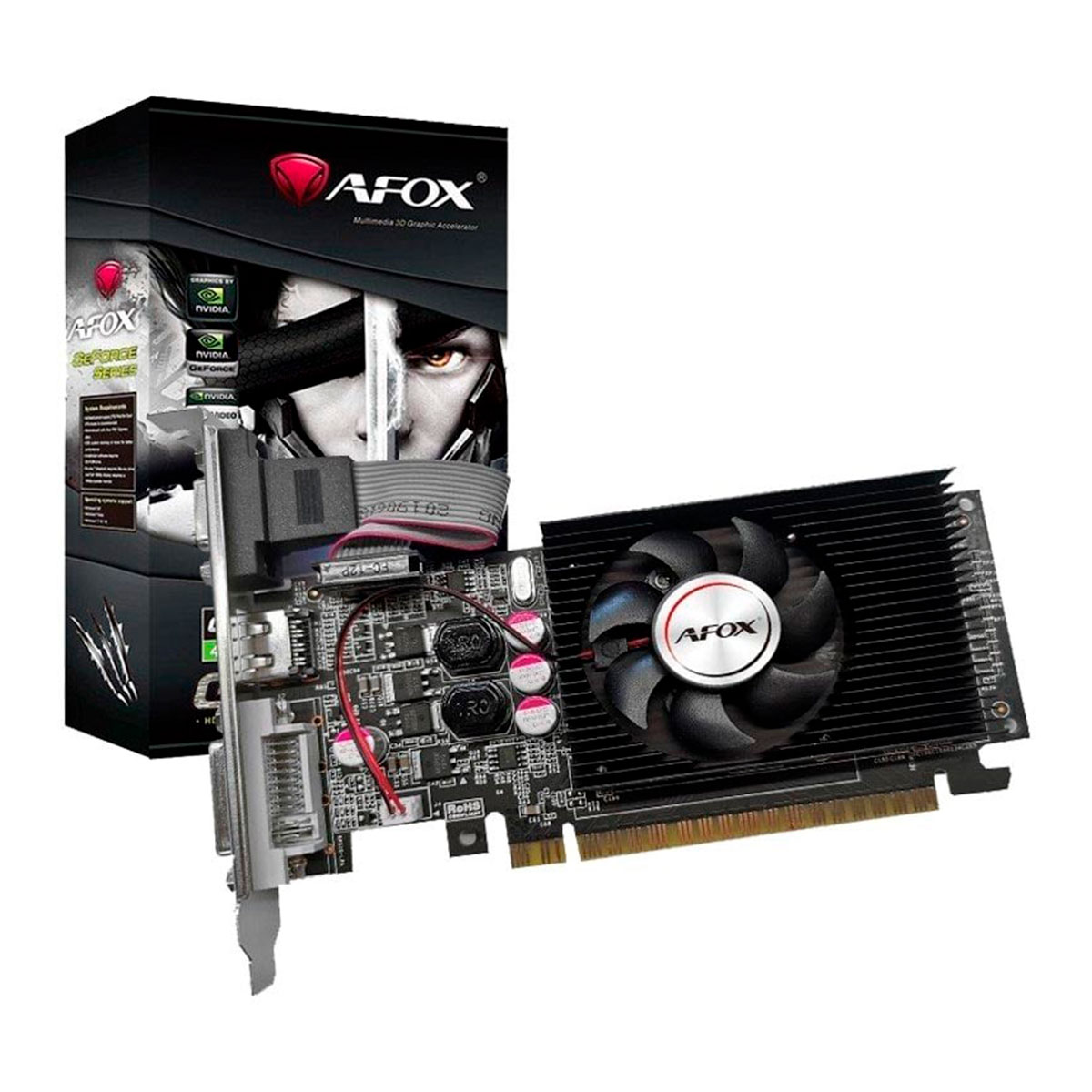 Placa de Vídeo GeForce GT 610 2GB GDDR3 64bits - AFOX - AF610-2048D3L5