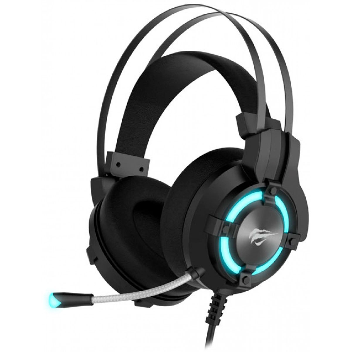 Headset Gamer Havit H2212U - LED RGB - Conector USB - 7.1 Som Surround - HV-H2212U