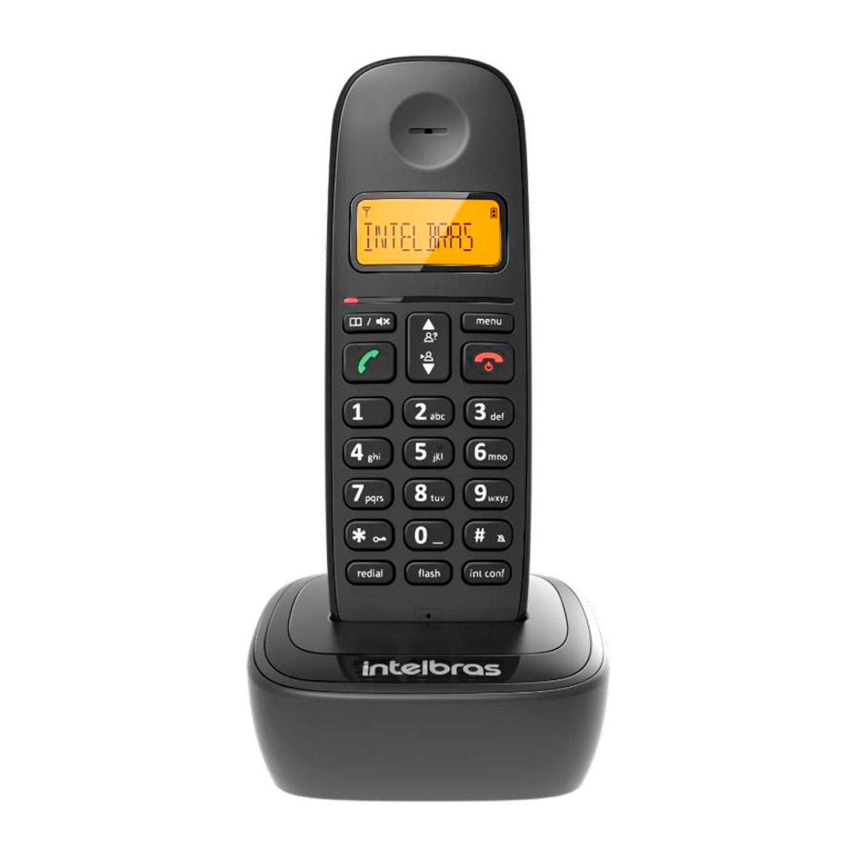 Telefone sem Fio Intelbras TS 2510 - DECT 6.0 - 1,9 GHz - com Agenda e Identificador de Chamadas - Preto