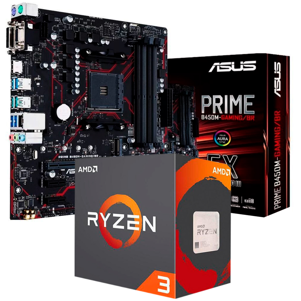 Kit Upgrade AMD Ryzen™ 3 3200G + Asus Prime B450M GAMING/BR