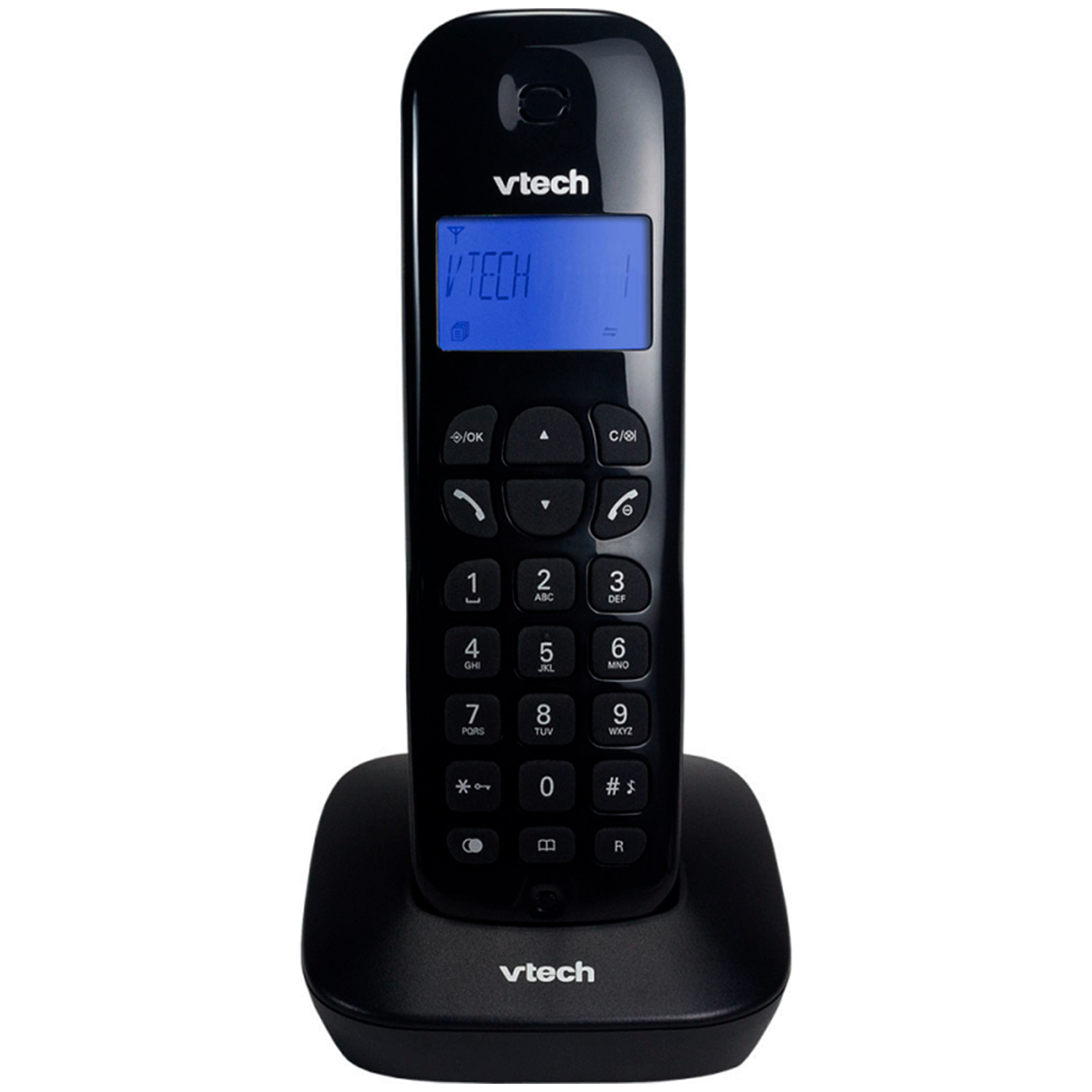 Telefone sem Fio Vtech VT680 - DECT 6.0 - com Agenda e Identificador de Chamadas - Preto