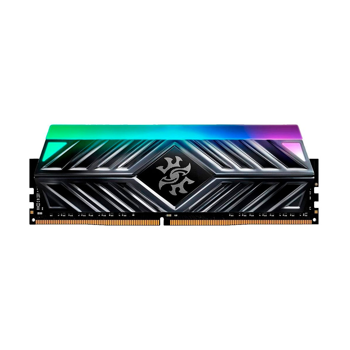 Memória 8GB DDR4 3600MHz Adata XPG Spectrix D41 RGB - CL18 - Cinza - AX4U360038G18A-ST41