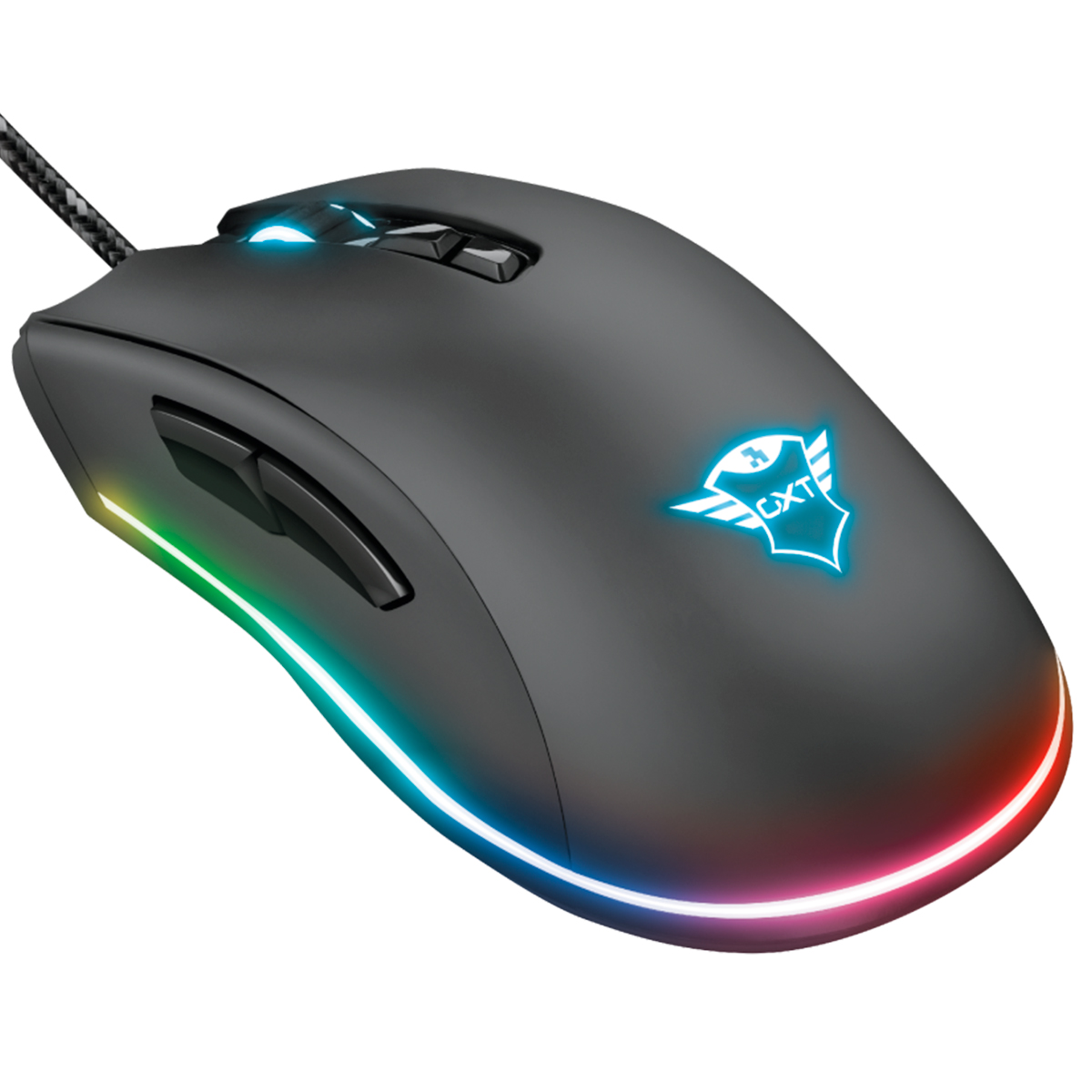 Mouse Gamer Trust GXT 900 Qudos - LED RGB - 15000dpi - 7 Botões - 23400