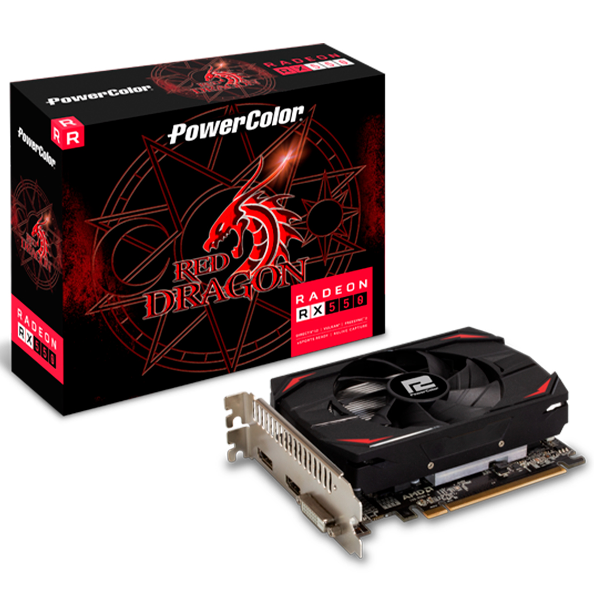 AMD Radeon RX 550 4GB GDDR5 128bits - PowerColor AXRX 550 4GBD5-DH