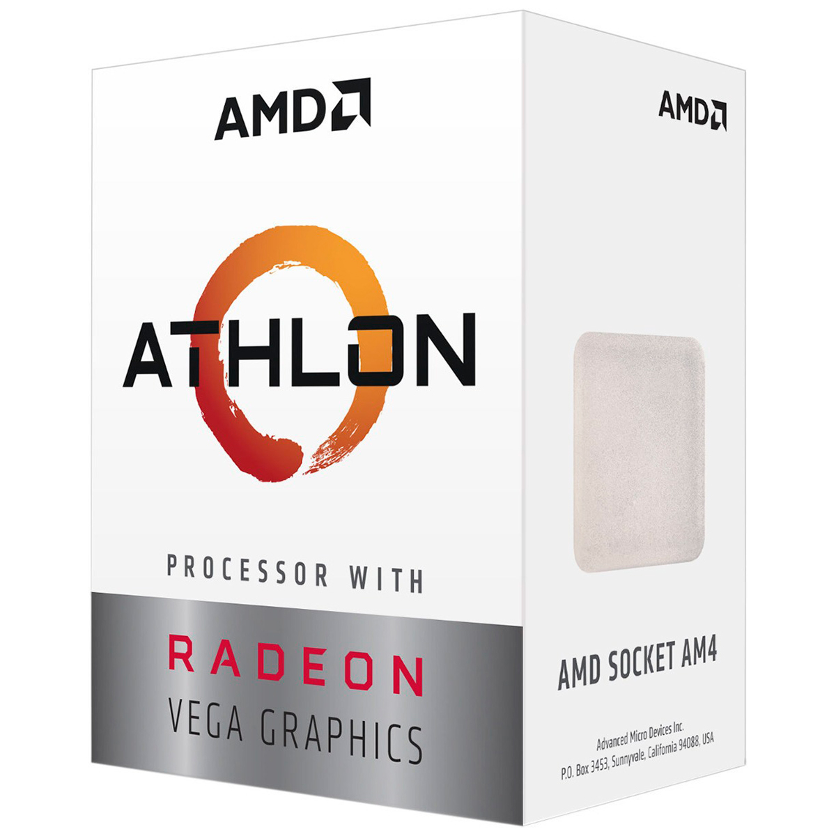AMD Athlon 3000G Dual Core - 4 Threads - 3.5GHz - Cache 4MB - AM4 - TDP 35W - YD3000C6FBBOX
