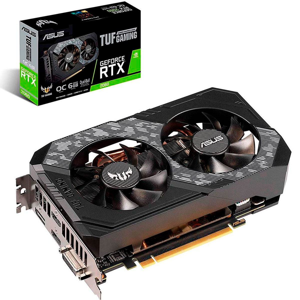 GeForce RTX 2060 6GB GDDR6 192bits - TUF Gaming - OC Edition - Asus TUF-RTX2060-O6G-GAMING