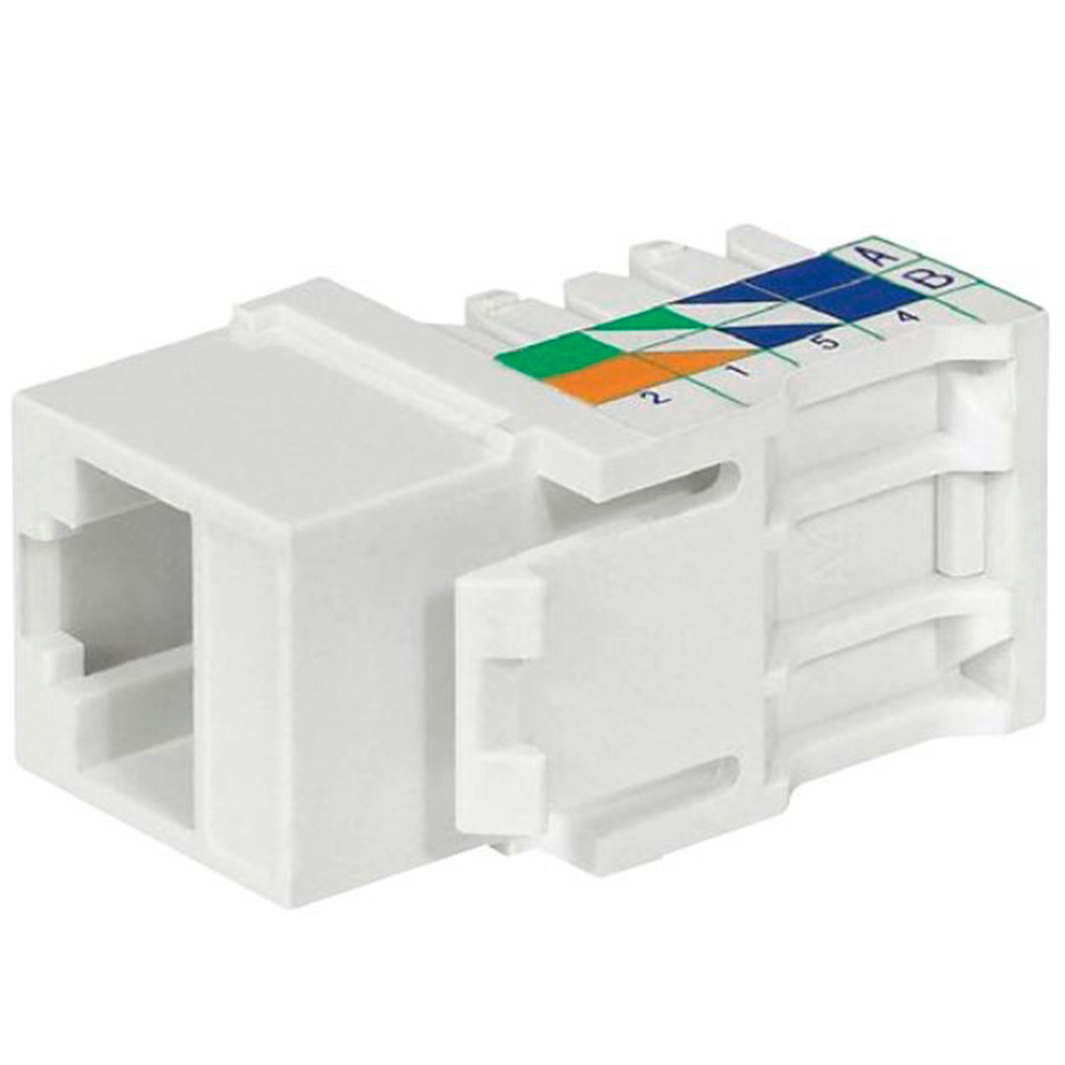 Conector Fêmea RJ45 - Cat 5e - Keystone - Legrand Linkeo - Branco - 632703