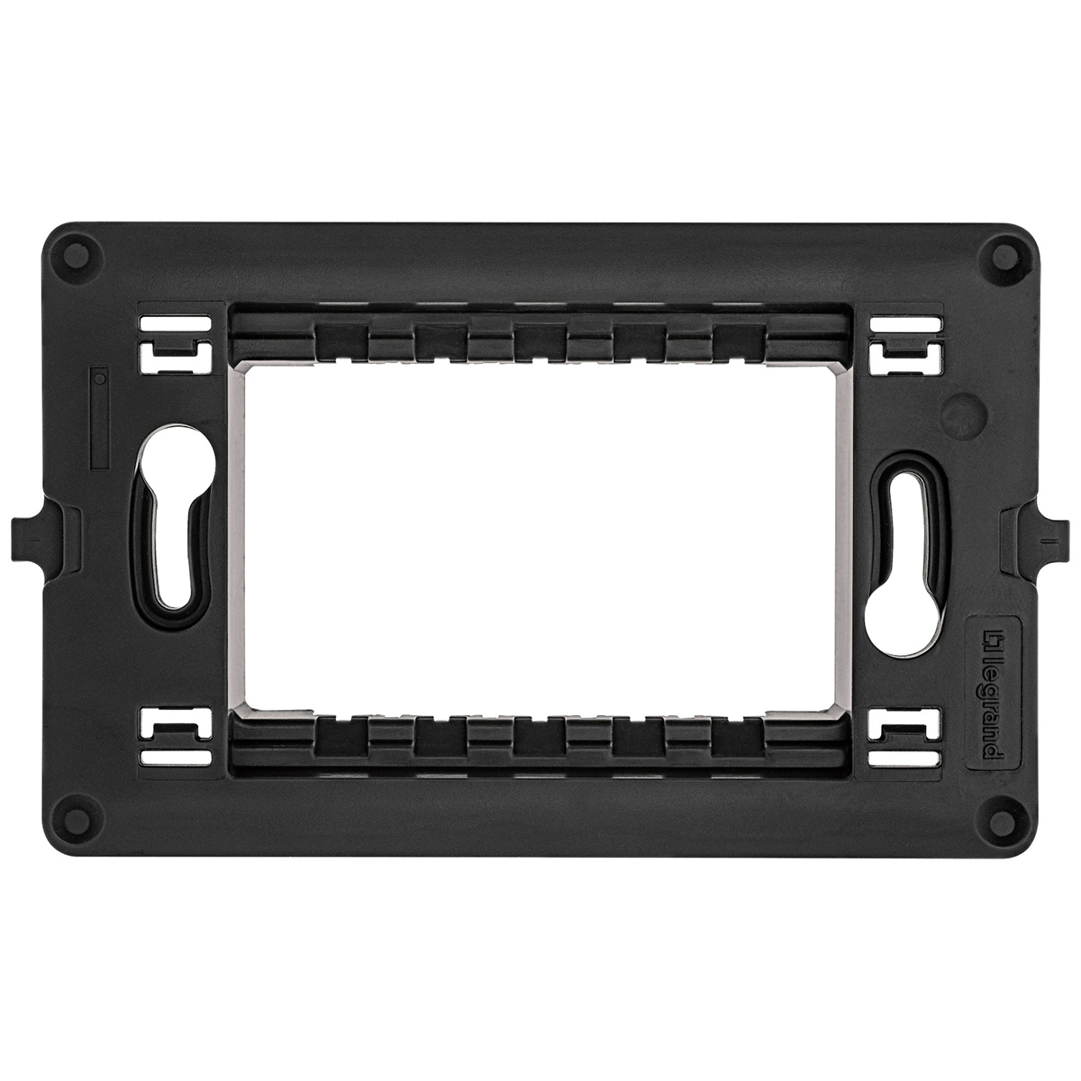 Suporte para Placa 4x2 Legrand Pial Plus+ - para até 3 Módulos - Preto - 612122NT