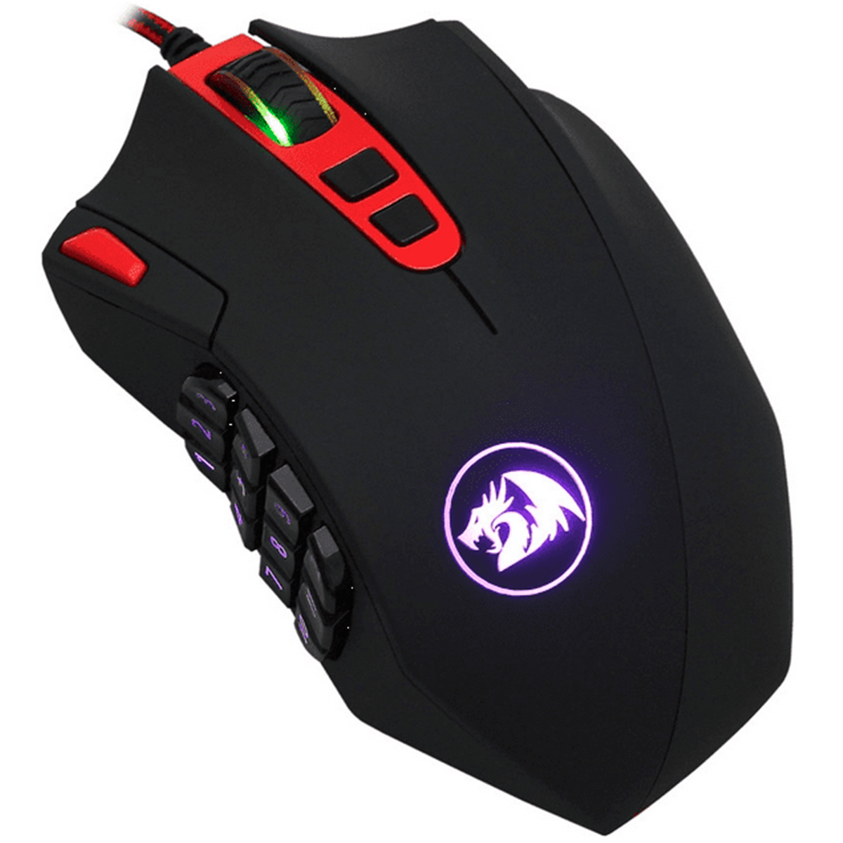 Mouse Gamer Redragon Perdition 2 - 24000dpi - 18 Botões - LED RGB - M901-1