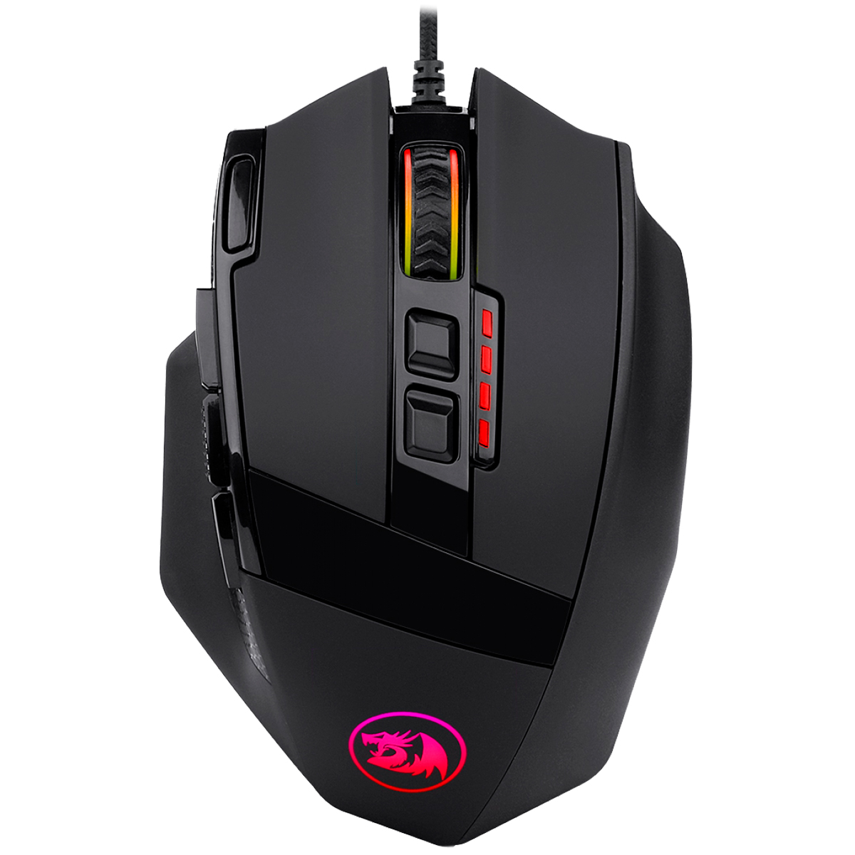 Mouse Gamer Redragon Sniper - 12400dpi - 9 Botões Programáveis - M801-RGB