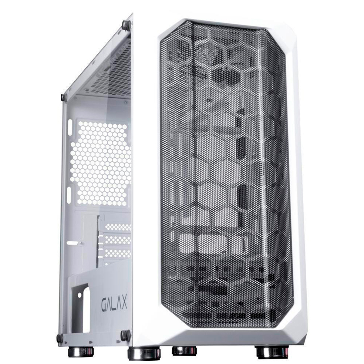 Gabinete Gamer Galax Nebulosa GX700-WH - Janela Lateral de Vidro - Mid Tower - Branco