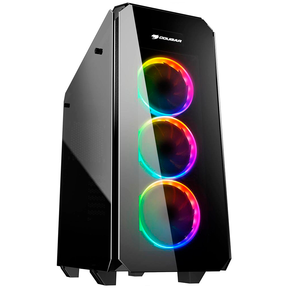 Gabinete Gamer Cougar Puritas 11299-2 - RGB - Lateral e Frontal em Vidro - Mid Tower - Preto