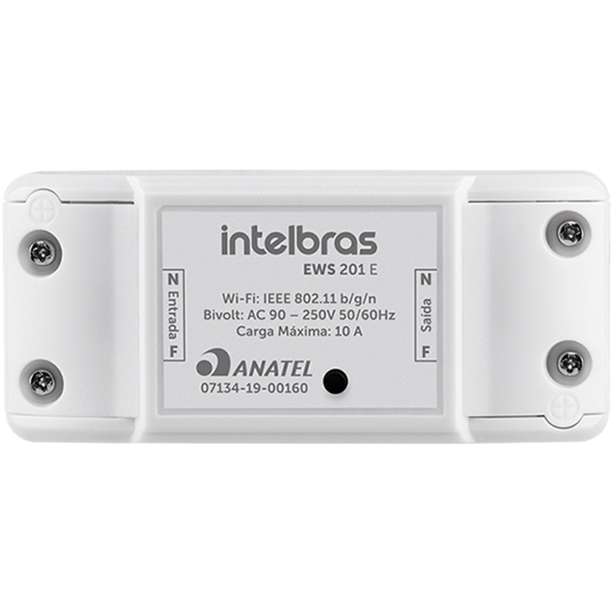 Interruptor Controlador Inteligente Intelbras - Acionador Wi-Fi Smart - Branco - EWS 201 E