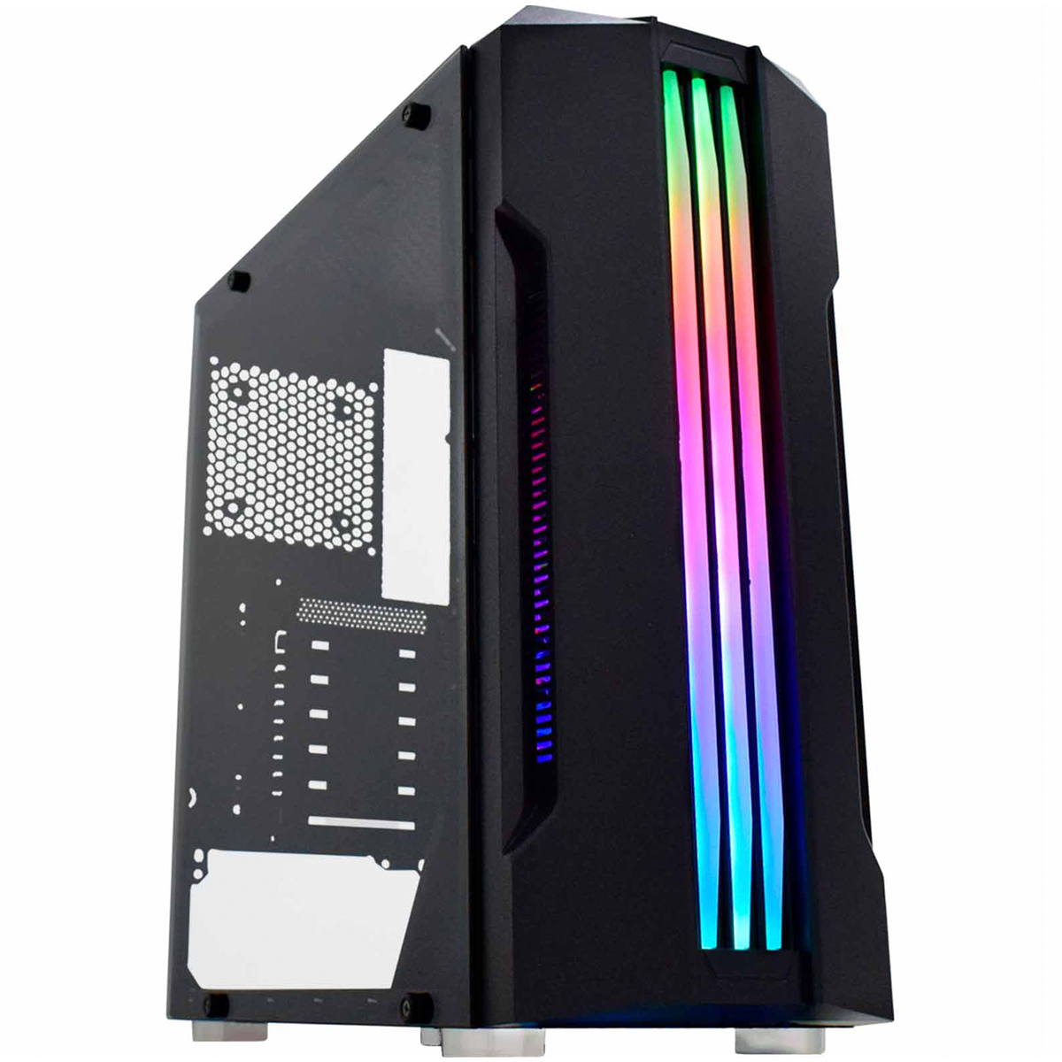 Gabinete Gamer K-Mex Bifrost CG-02QI - LED RGB - Janela Lateral de vidro - Preto