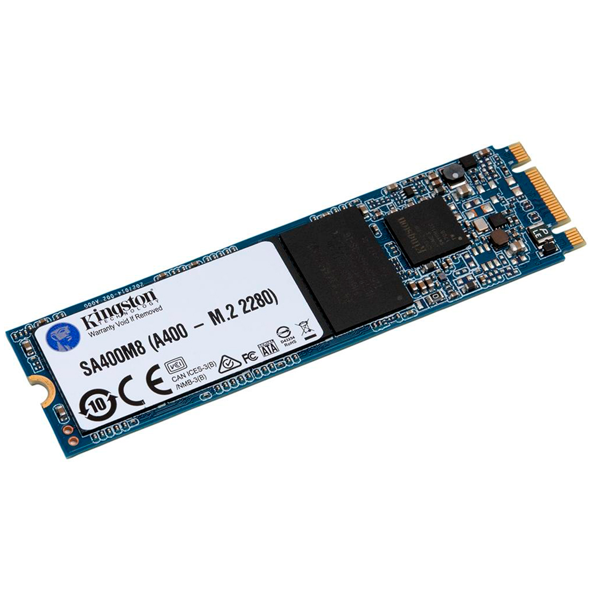 SSD M.2 240GB Kingston A400 - SATA - Leitura 500 MB/s - Gravação 350MB/s - SA400M8/240G