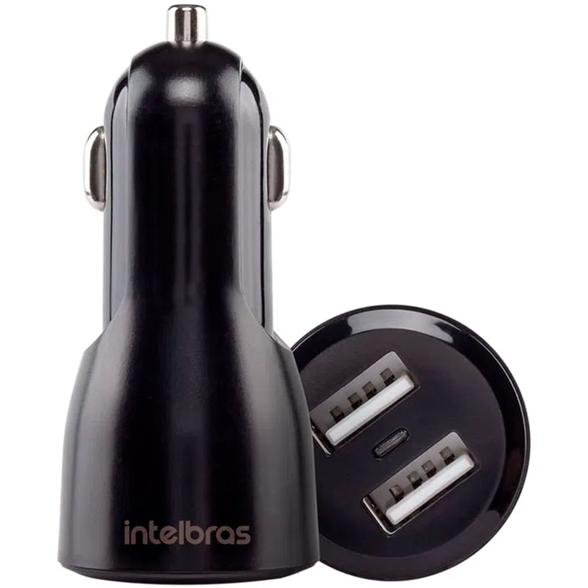 Carregador Veicular USB - com 2 portas USB - 2.4A - Universal - Intelbras ECV2 Fast