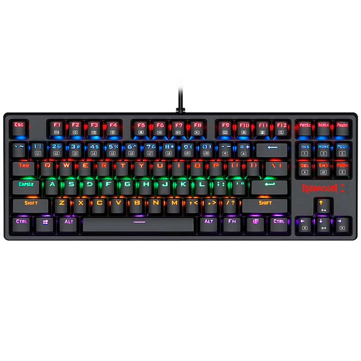 Teclado Mecânico Gamer Redragon Daksa - ABNT2 - LED RGB - Switch Outemu MK2 Azul - K576R