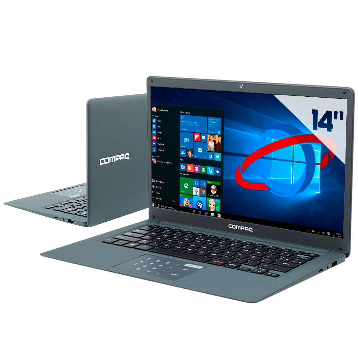Notebook HP Compaq Presario CQ-25 - Intel® Pentium® N3700, 4GB, SSD 480GB, Tela 14