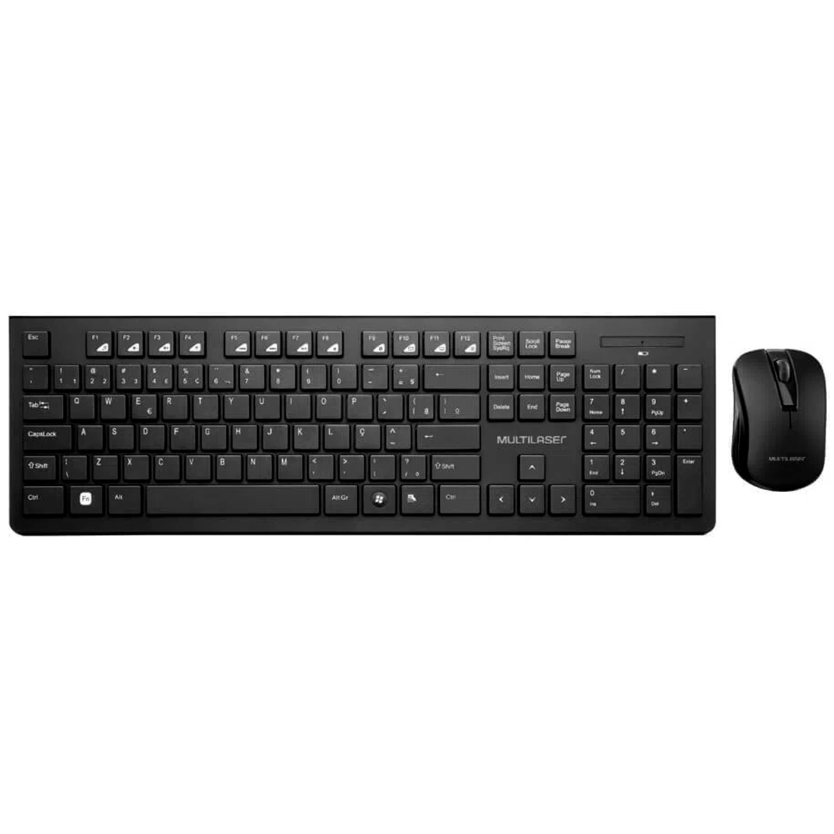 Kit Teclado e Mouse sem Fio Multilaser TC251 - USB - ABNT2 - 1200dpi